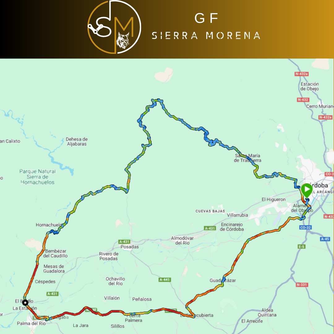Mapa Gran Fondo Sierra Morena